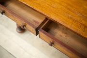 Victorian mahogany two drawer writing table - TallBoy Interiors