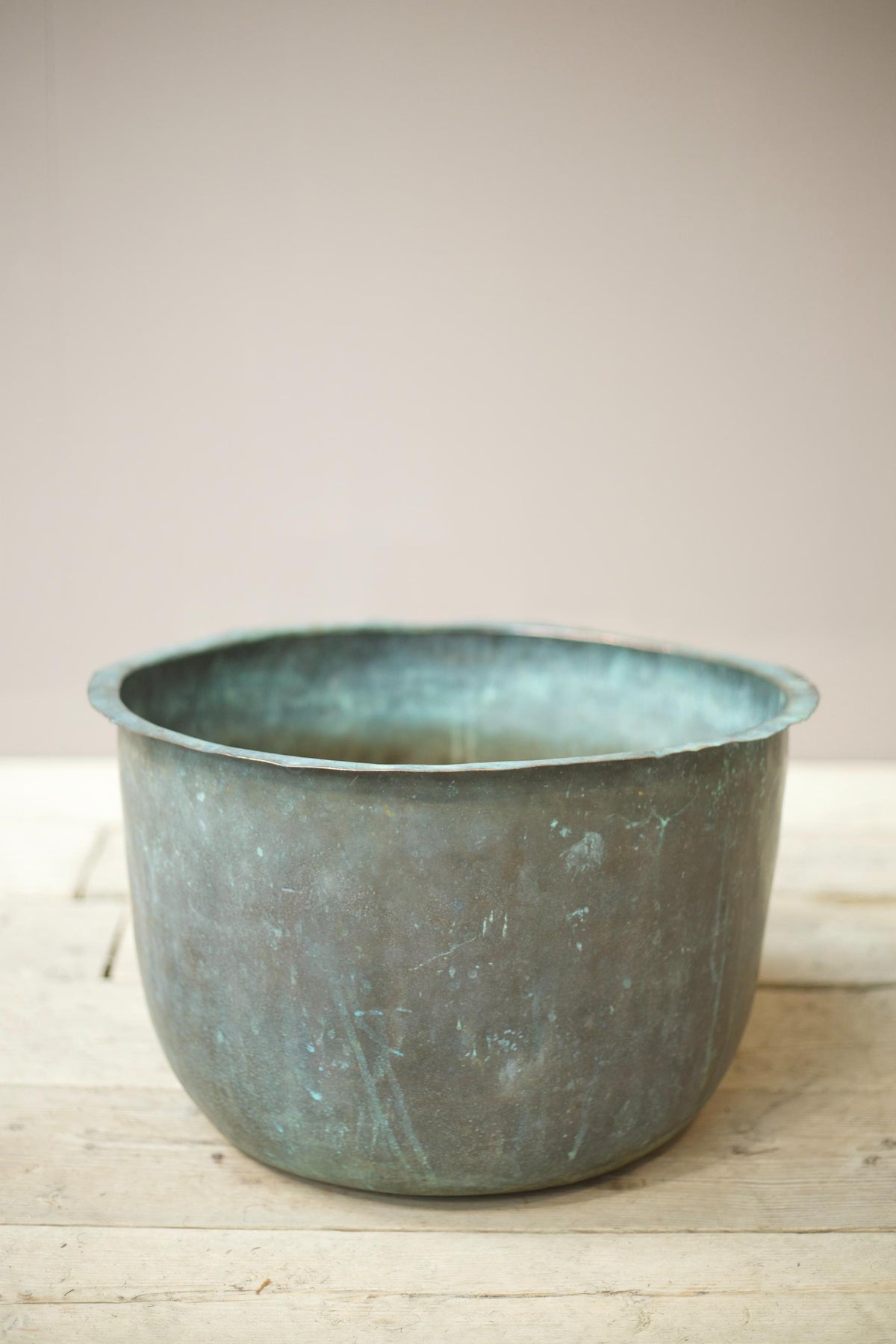 19th century Verdigris copper vat - TallBoy Interiors