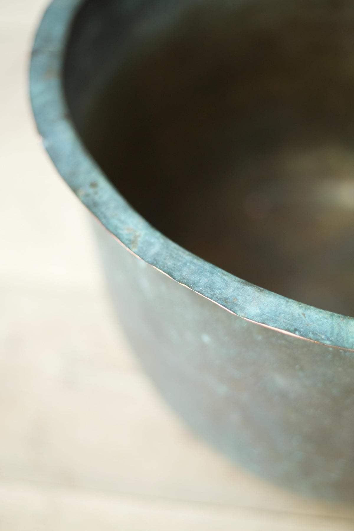 19th century Verdigris copper vat - TallBoy Interiors