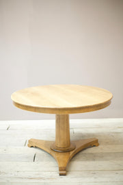 Mid century solid oak circular centre table - TallBoy Interiors