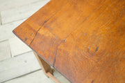 Early 20th century solid teak dining table - TallBoy Interiors