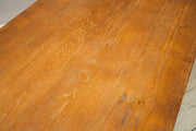 Early 20th century solid teak dining table - TallBoy Interiors