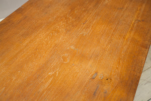 Early 20th century solid teak dining table