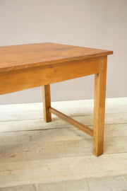 Early 20th century solid teak dining table - TallBoy Interiors