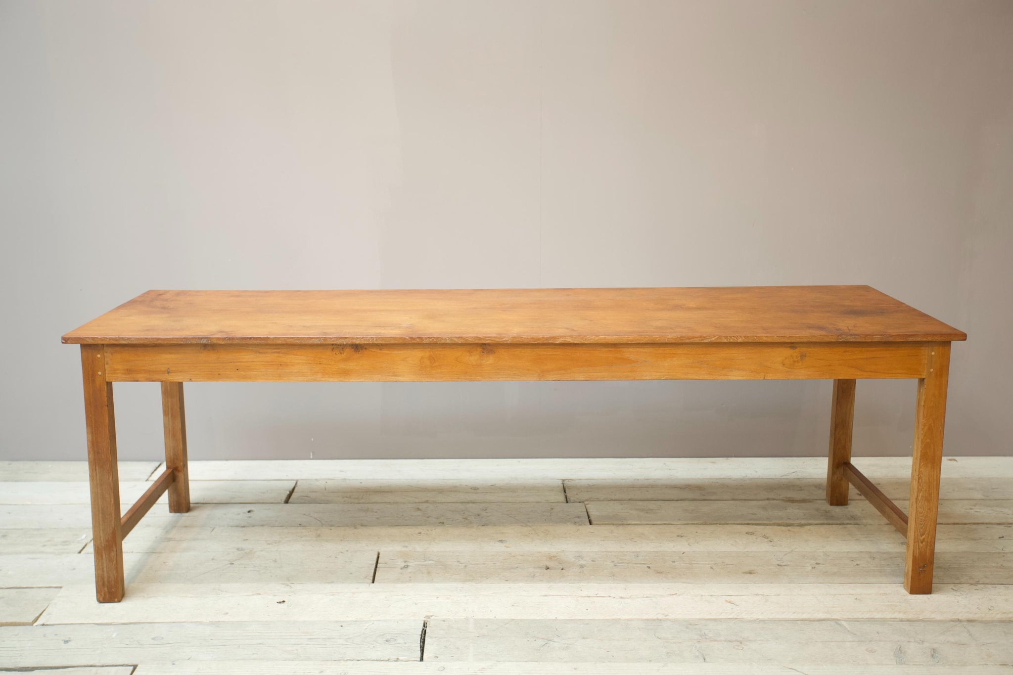 Early 20th century solid teak dining table