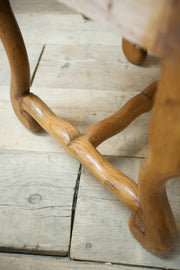 set of 8 Early 20th century Oak Os de Mouton dining chairs - TallBoy Interiors