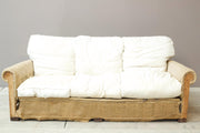 Early 20th century English country house cushioned back sofa - TallBoy Interiors
