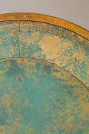 Late Victorian leather topped centre table