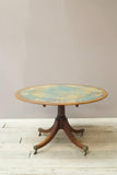 Late Victorian leather topped centre table