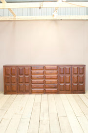 Very large 1940's brutalist sideboard - TallBoy Interiors