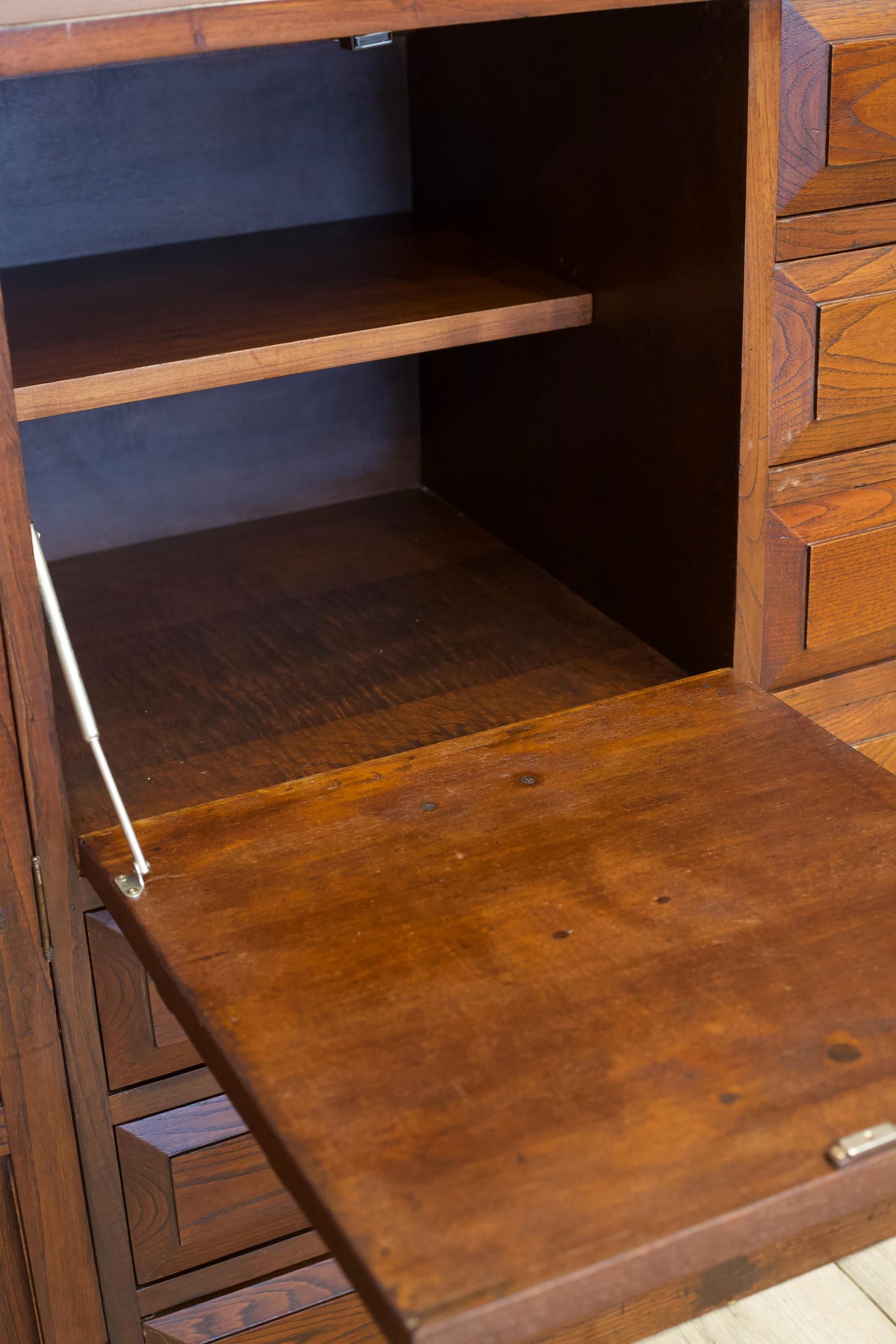 Very large 1940's brutalist sideboard