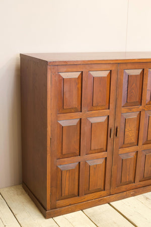 Very large 1940's brutalist sideboard