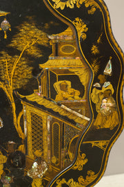 19th century Chinoiserie tilt top table - TallBoy Interiors