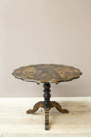 19th century Chinoiserie tilt top table - TallBoy Interiors