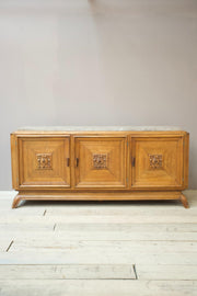 Art deco mahogany and marble sideboard - TallBoy Interiors