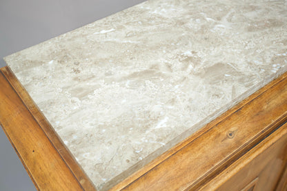 Art deco mahogany and marble sideboard