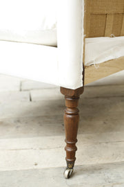 20th century Georgian style square sided armchair - TallBoy Interiors