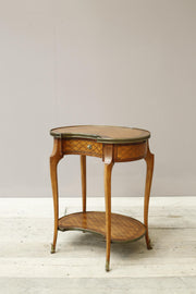 Early 20th century French kidney shaped side table - TallBoy Interiors