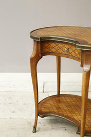 Early 20th century French kidney shaped side table - TallBoy Interiors