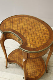 Early 20th century French kidney shaped side table - TallBoy Interiors