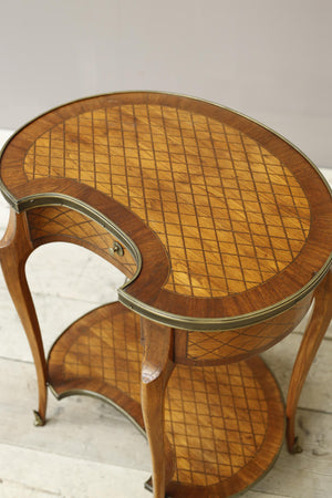 Early 20th century French kidney shaped side table