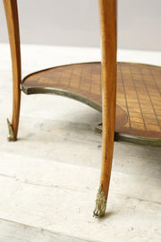 Early 20th century French kidney shaped side table - TallBoy Interiors