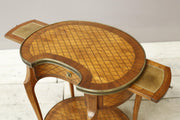 Early 20th century French kidney shaped side table - TallBoy Interiors
