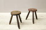 Pair of 20th century rustic stools