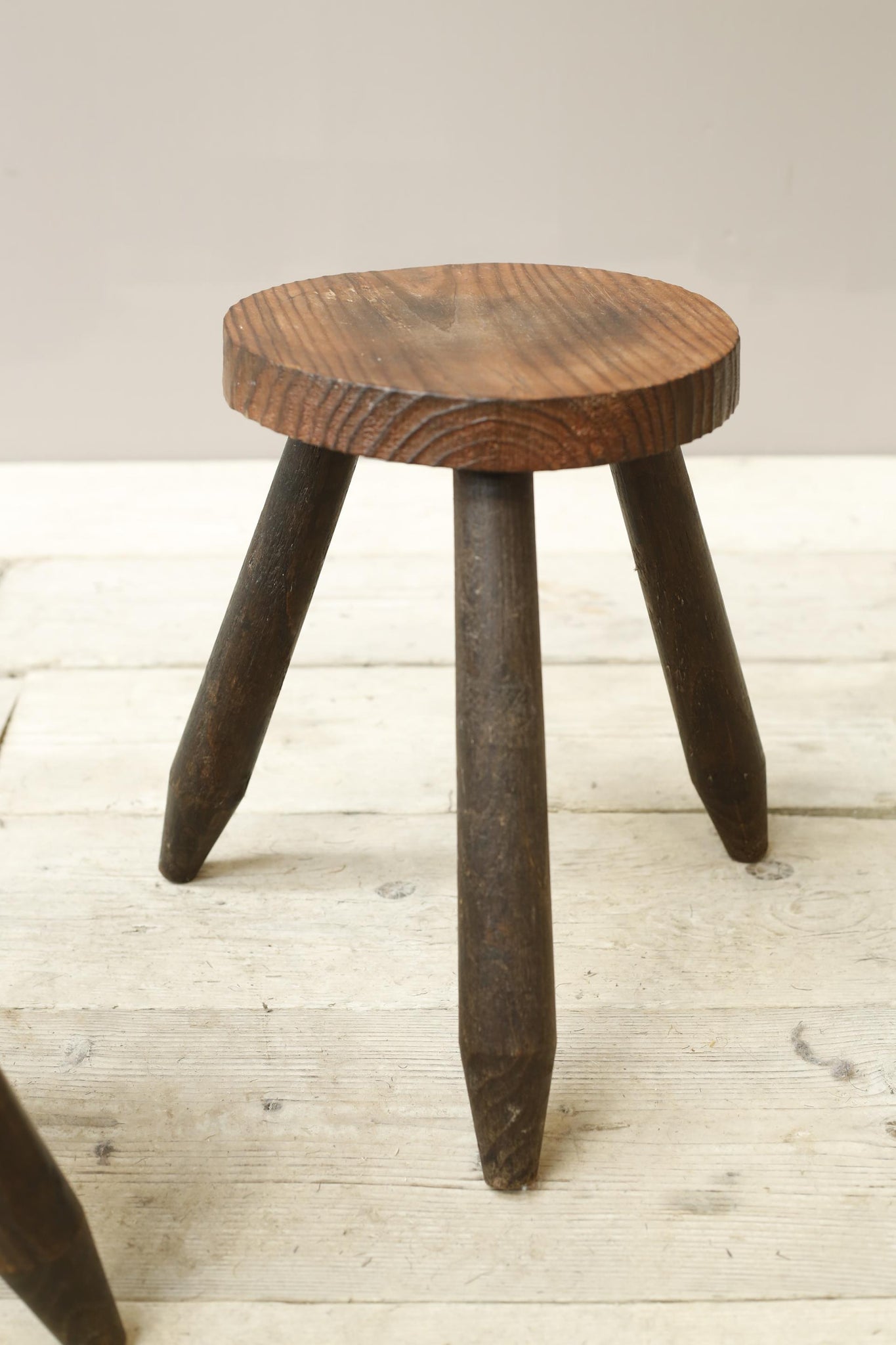 Pair of 20th century rustic stools