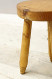 20th century French pine stool / side table