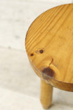 20th century French pine stool / side table