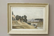 20th century oil on board subtle landscape