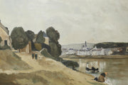 20th century oil on board subtle landscape