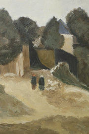 20th century oil on board subtle landscape