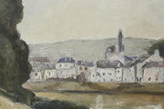 20th century oil on board subtle landscape