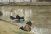 20th century oil on board subtle landscape