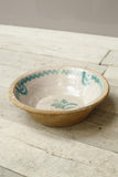 20th century Spanish 'Lebrillo' green glazed bowl