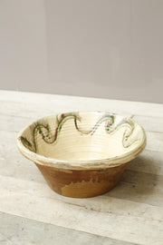 20th century Yellow glazed Spanish bowl