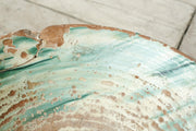 20th century heavily worn green glazed Pancheon - TallBoy Interiors