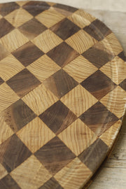 20th century chequer pattern chopping board