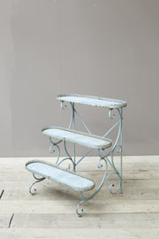 20th century French blue painted flower stand