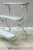 20th century French blue painted flower stand