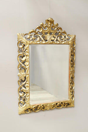 19th century Large gilt Florentine wall mirror