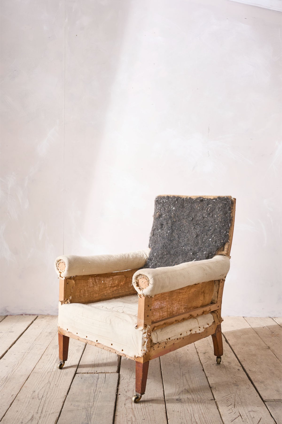 19th Century English round armed armchair - TallBoy Interiors