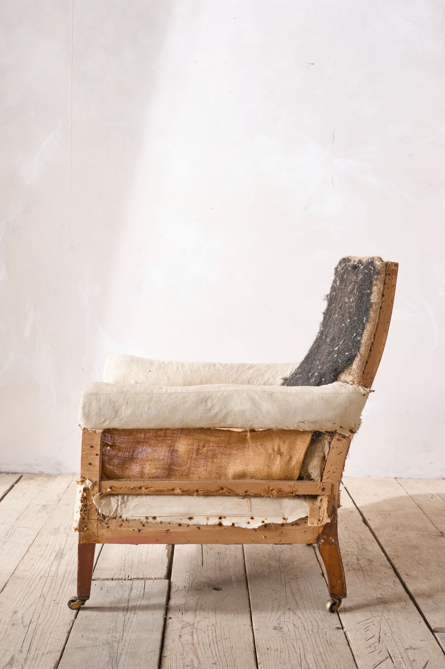 19th Century English round armed armchair