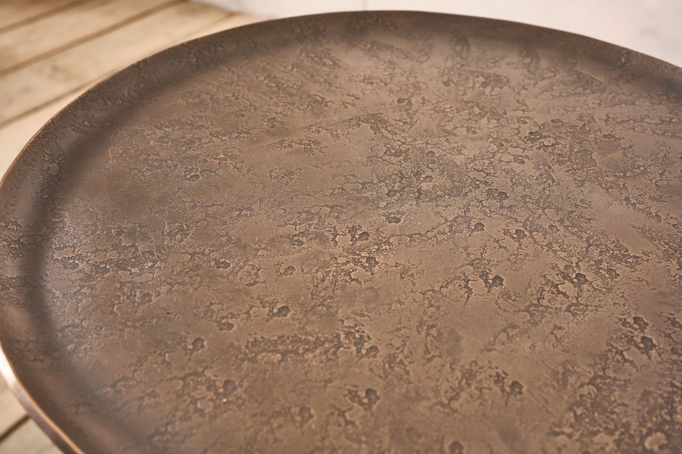 The 'Brokkr' Martini table in Bronze - Inverted - TallBoy Interiors