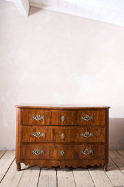 Rare 18th century Maltese Olive wood chest of drawers - TallBoy Interiors