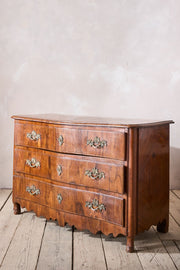Rare 18th century Maltese Olive wood chest of drawers - TallBoy Interiors