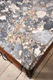 20th century kingwood chest of drawers with marble top - TallBoy Interiors