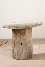 RESERVED Pair of 19th century rustic slate side tables - TallBoy Interiors
